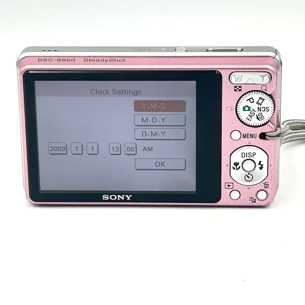 Sony Cyber-shot DSC-S950 10.1MP Pink Digital Camera Bundle 4xZoom Tested Working